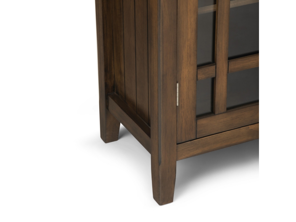 Simpli Home Bedford 39" Rustic Storage Cabinet, Brown, large