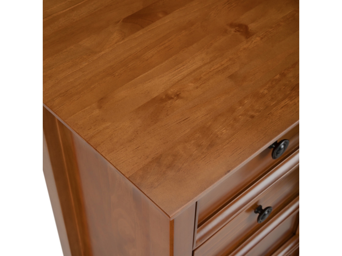 Simpli Home Amherst 37" Transitional Storage Cabinet, Light Golden Brown, large