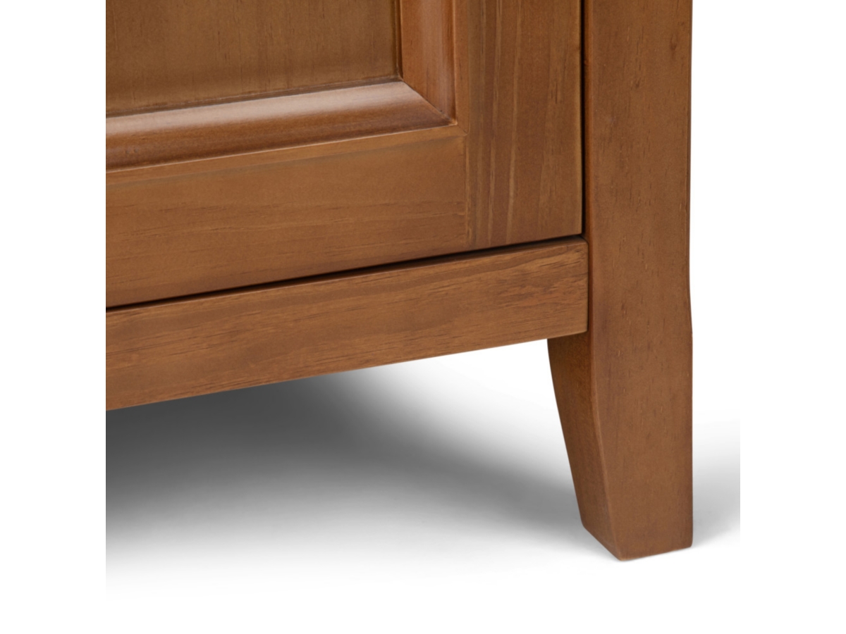 Simpli Home Amherst 37" Transitional Storage Cabinet, Light Golden Brown, large