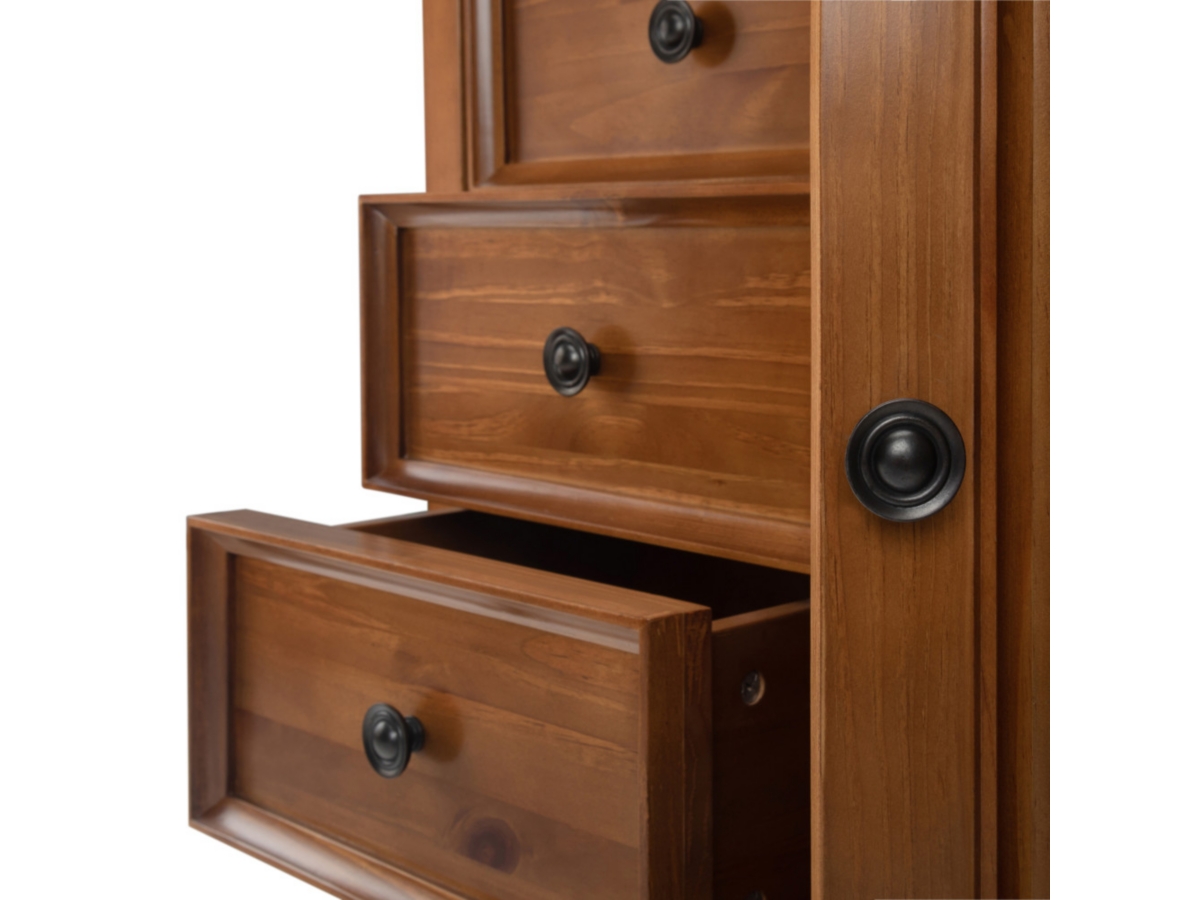 Simpli Home Amherst 37" Transitional Storage Cabinet, Light Golden Brown, large