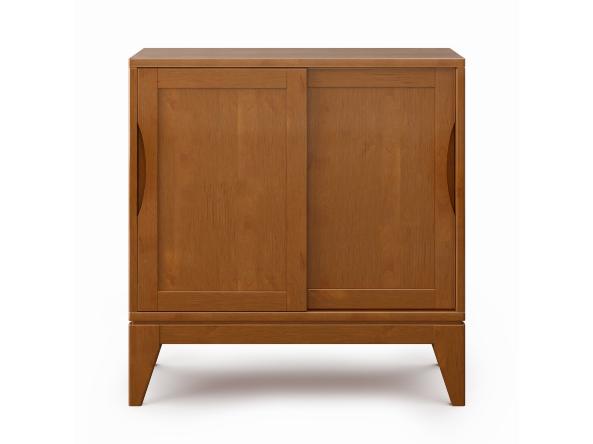 Simpli Home Harper 30" Mid Century Storage Cabinet, Brown, large