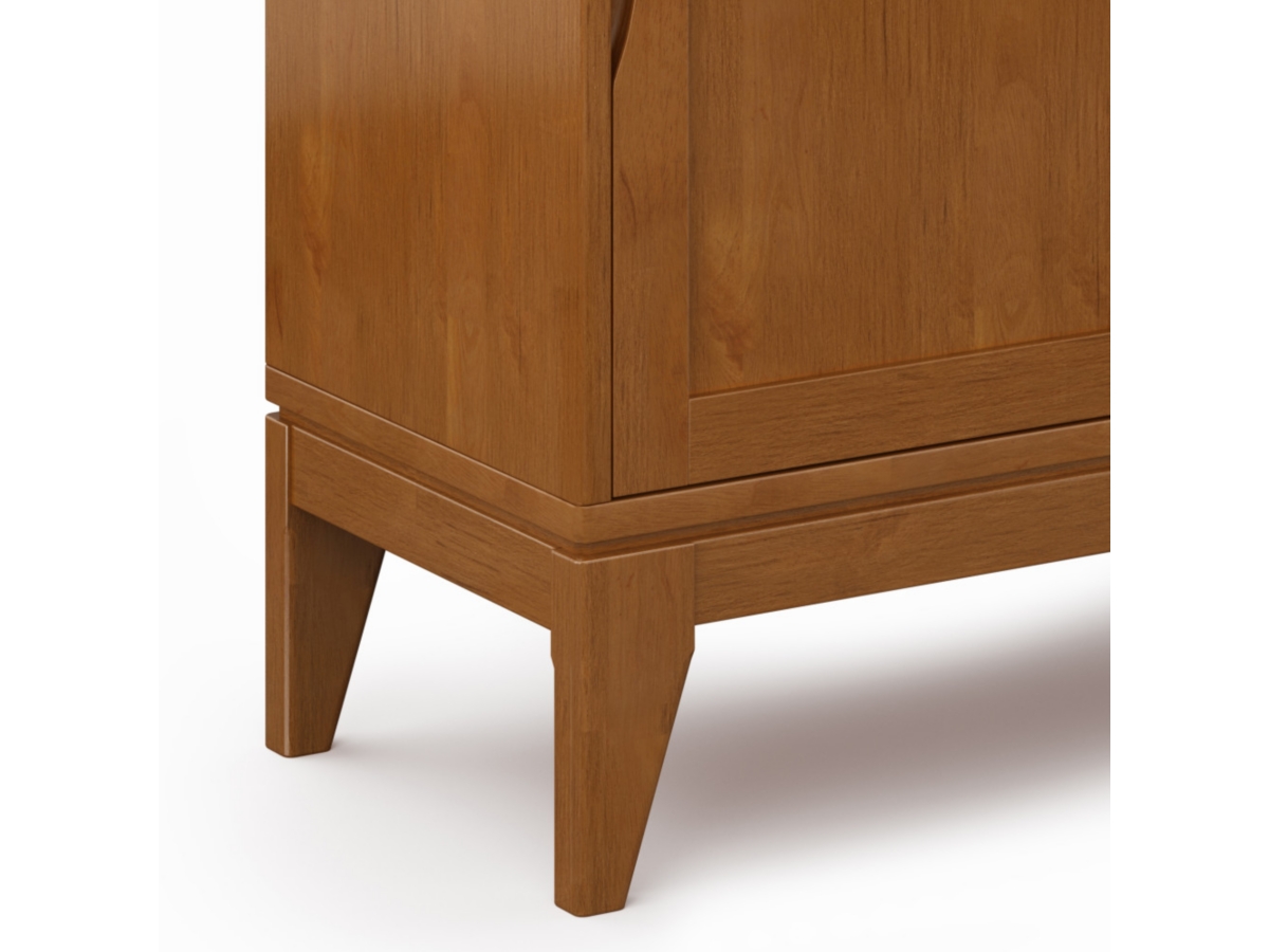 Simpli Home Harper 30" Mid Century Storage Cabinet, Brown, large