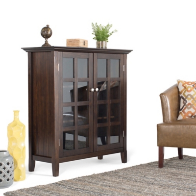 Acadian Storage Cabinet, Dark Walnut/Brown