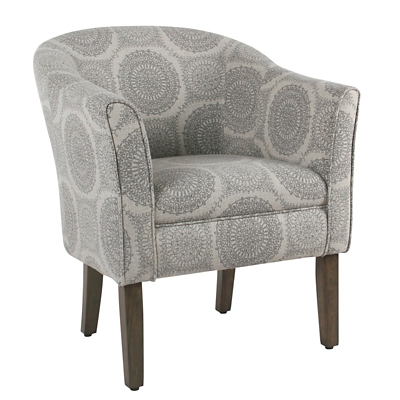 Benzara Barrel Style Accent Chair, , rollover