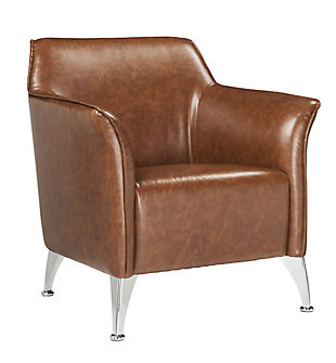 Benzara Accent Chair with Track Armrest, , rollover