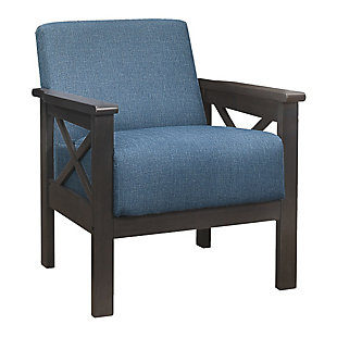 Benzara Accent Chair with Fixed Padded Cushions, , rollover