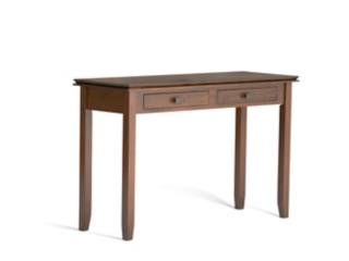 Artisan SOLID WOOD 46 inch Wide Transitional Console Sofa Table in Russet Brown