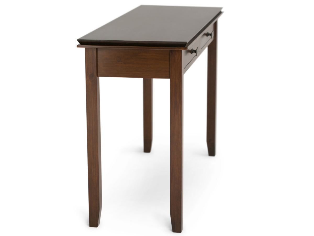 Simpli Home Artisan Console Sofa Table, Russet Brown, large
