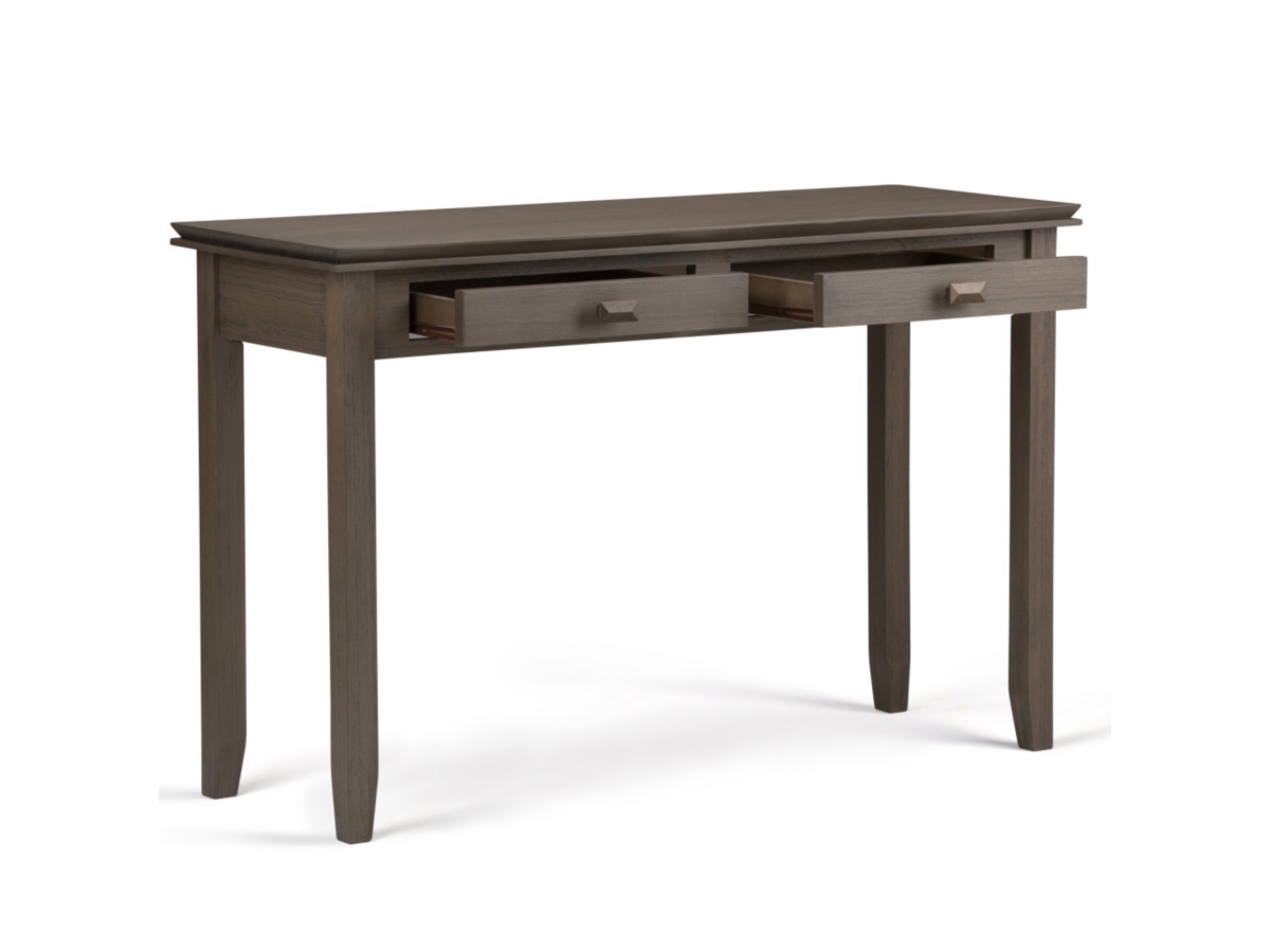 Simpli Home Artisan Console Sofa Table, Farmhouse Gray, large