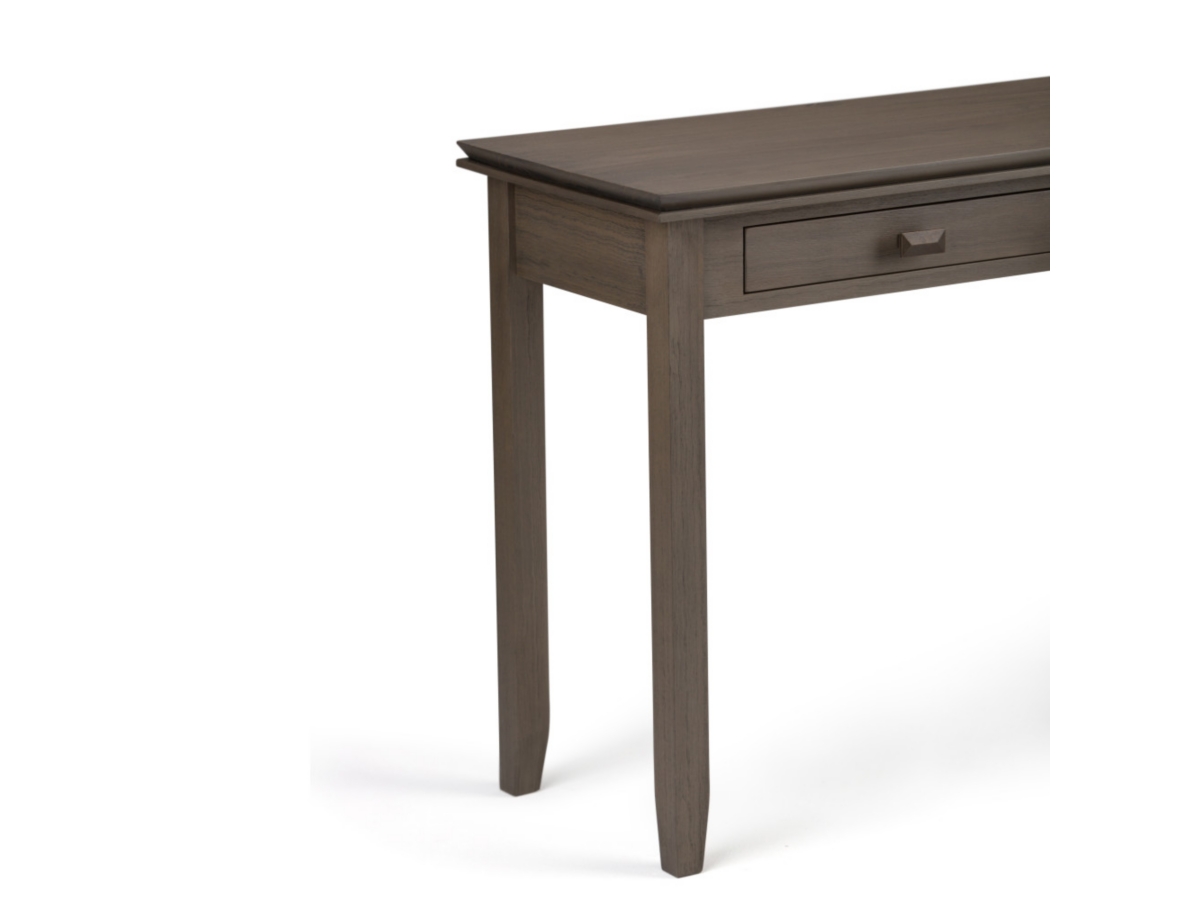 Simpli Home Artisan Console Sofa Table, Farmhouse Gray, large
