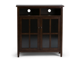 Warm Shaker Storage Media Cabinet