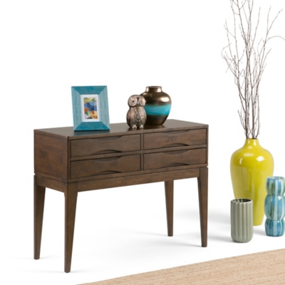 A600039061 Simpli Home Harper Hallway Console Table, Walnut B sku A600039061