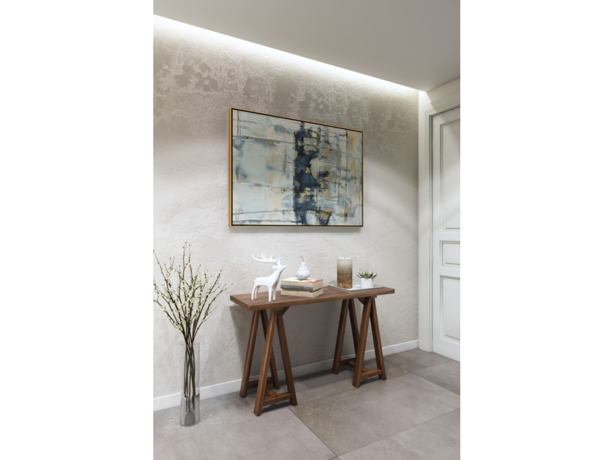 Simpli Home Sawhorse Console Sofa Table, Medium Saddle Brown, large