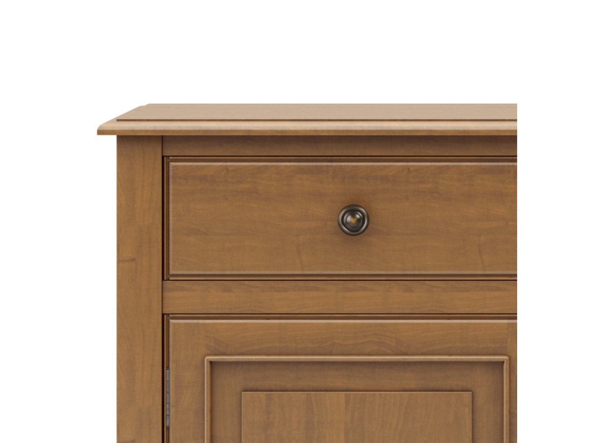 Simpli Home Connaught Entryway Storage Cabinet, Light Golden Brown, large