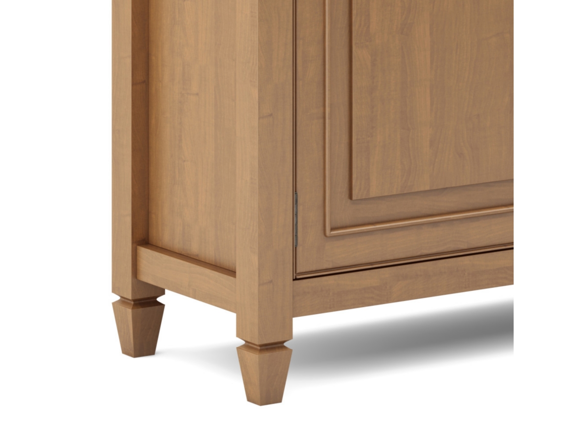 Simpli Home Connaught Entryway Storage Cabinet, Light Golden Brown, large
