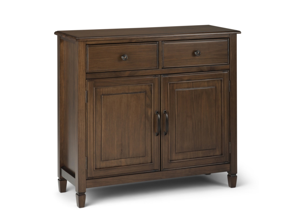 Simpli Home Connaught Entryway Storage Cabinet, Rustic Natural Aged Brown, large