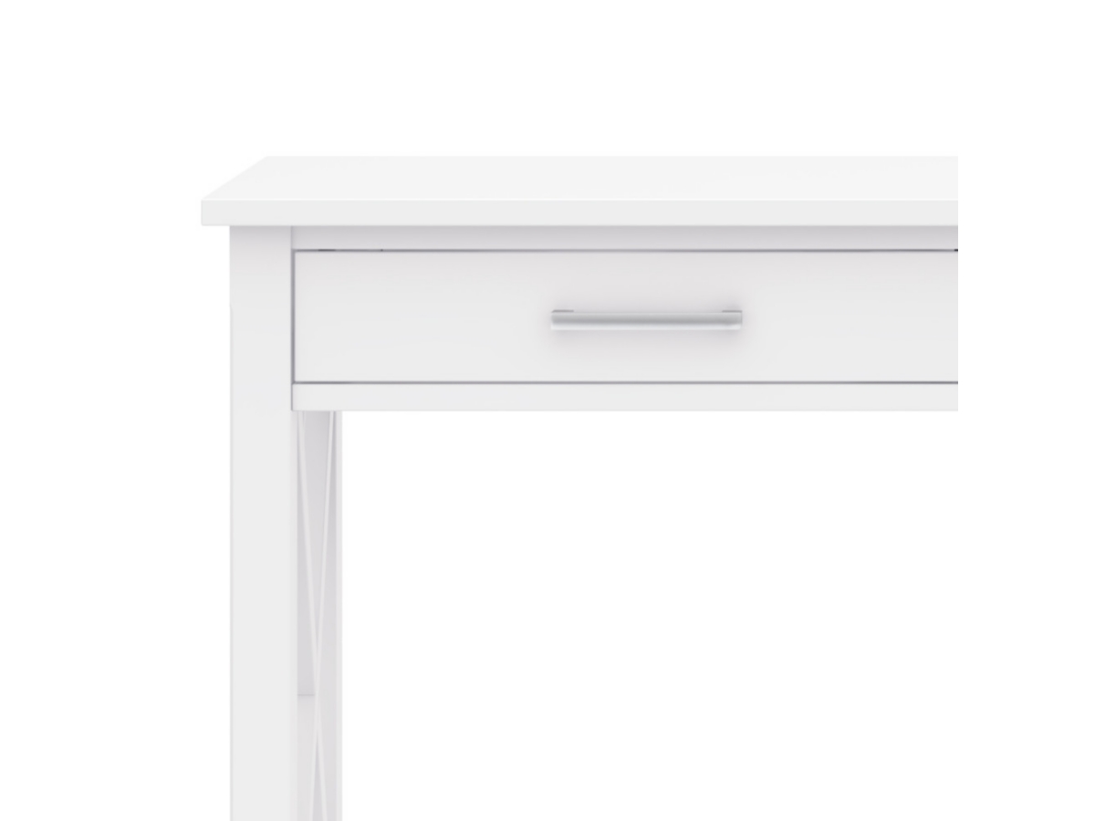 Simpli Home Kitchener Console Sofa Table, White, large