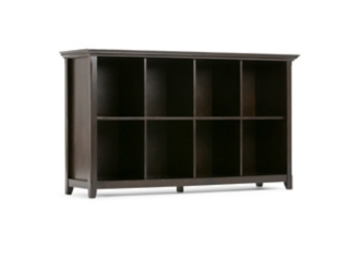 Simpli Home Amherst 8 Cube Bookcase Storage Sofa Table