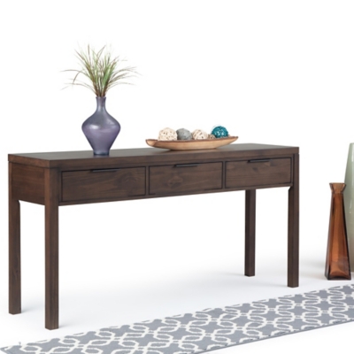 A600039077 Simpli Home Hollander Console Table, Warm Walnut B sku A600039077