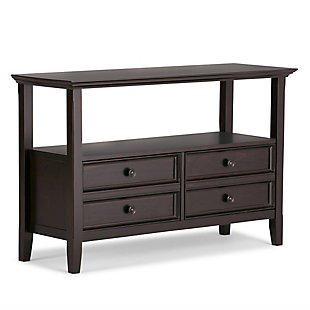 Simpli Home Amherst Console Sofa Table, Hickory Brown, large
