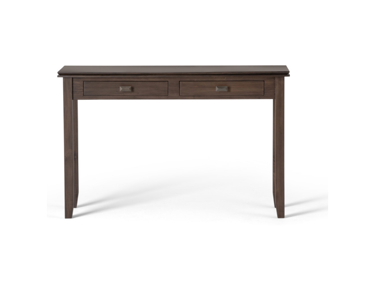 Simpli Home Artisan Console Sofa Table, Natural Aged Brown, large
