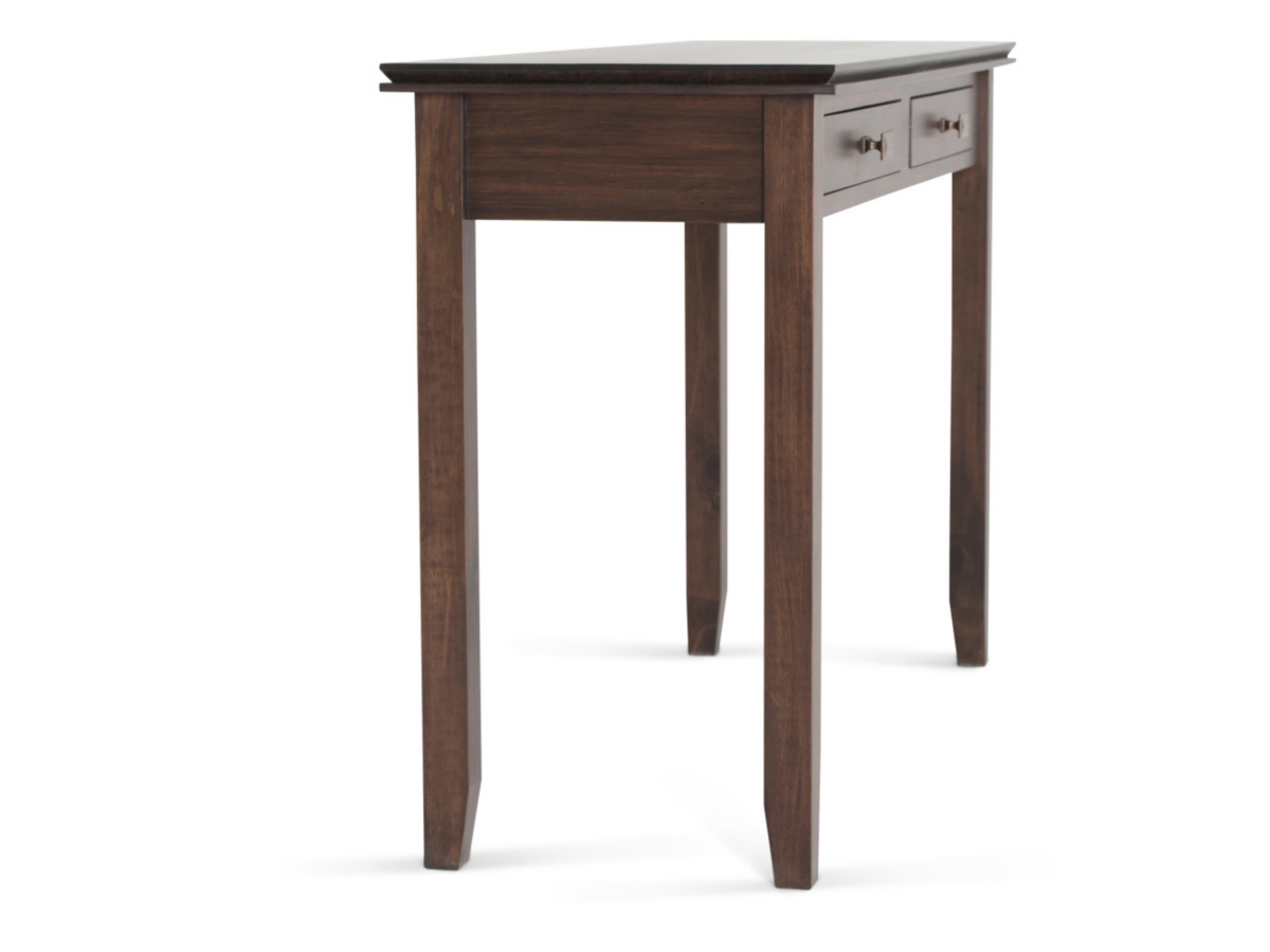 Simpli Home Artisan Console Sofa Table, Natural Aged Brown, large