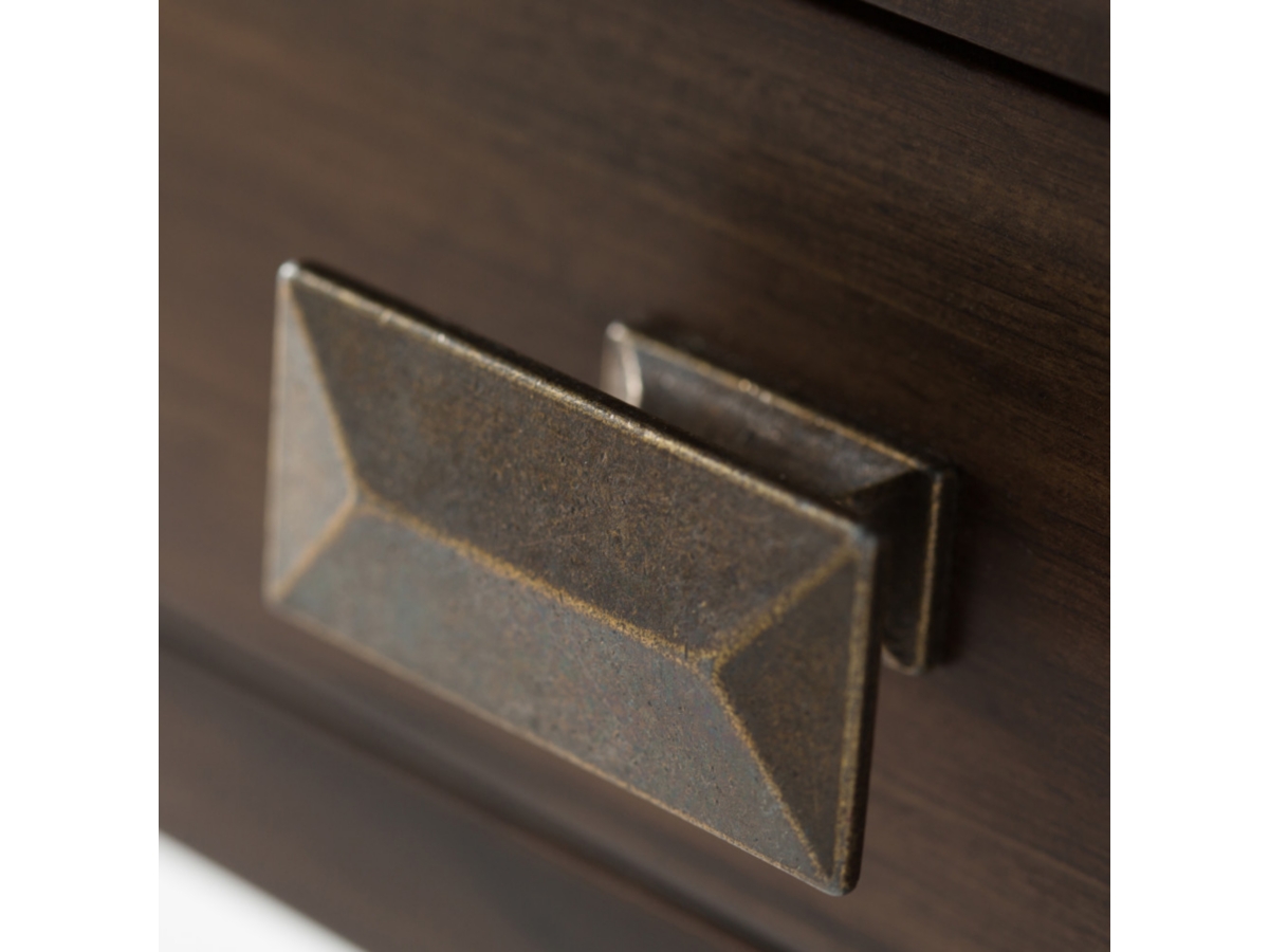 Simpli Home Artisan Console Sofa Table, Natural Aged Brown, large