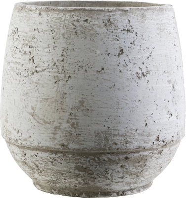 Livabliss Medium Decorative Pot, White