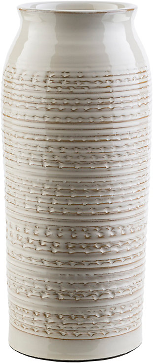 Surya Khaki Small Decorative Table Vase, , large