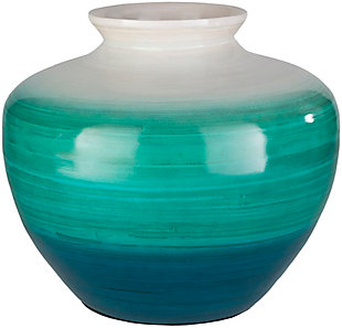 Surya Teal Decorative Vase, , rollover