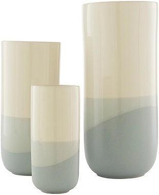 Surya Geo Cermaic Vase (Set of 3), , rollover