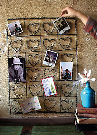 Holiday Wire Twenty Four Heart Photo or Card Holder, , rollover