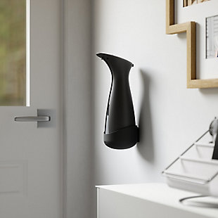 Umbra 8.5 oz. Wall Mount Soap Dispenser in Black Charcoal, Black Charcoal, rollover