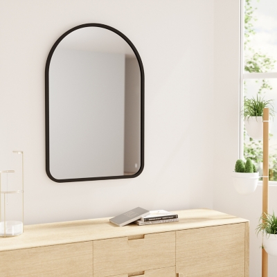 Umbra Hub Black Arched Mirror