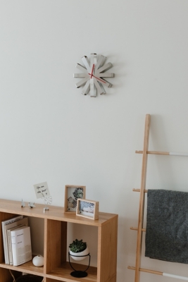 Umbra Modern Ribbon Steel Wall Clock