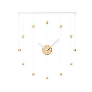Umbra Minimalist Hangtime Wall Clock White/ Natural, , large