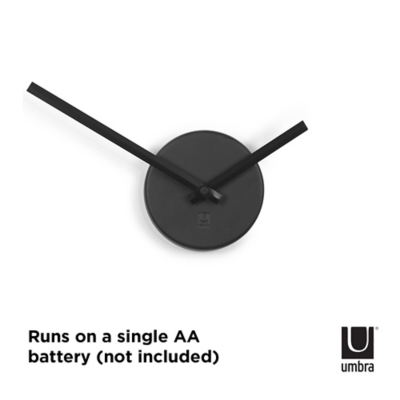 Ribbon Wall Clock - Black, Umbra Home Accents