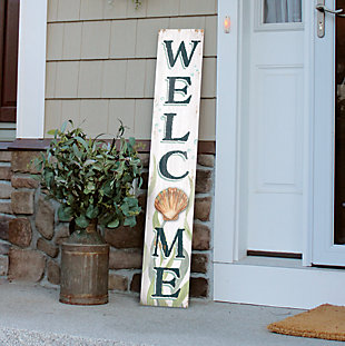 Coastal Shell Welcome Porch Board, , rollover