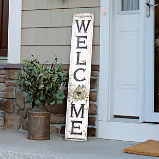 Welcome Porch Board with Birdhouse, , rollover