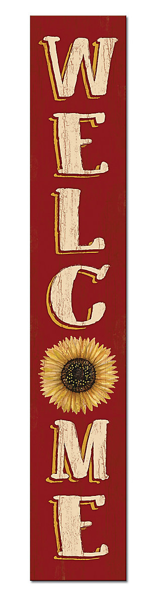Porch Board™ WELCOME - SUNFLOWER - PORCH BOARDS 8X46.5, , large
