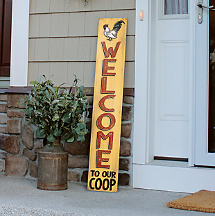 Porch Board™ WELCOME TO OUR COOP - PORCH BOARD 8X46.5, , rollover