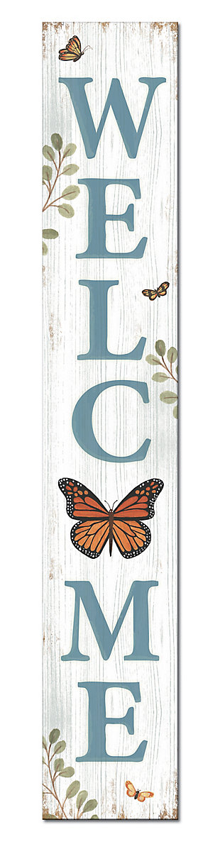 Monarch Butterfly Welcome Porch Board, , large