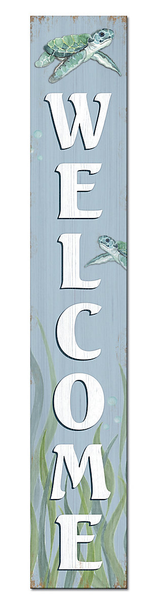 Seaturtle Welcome Porch Board, , large