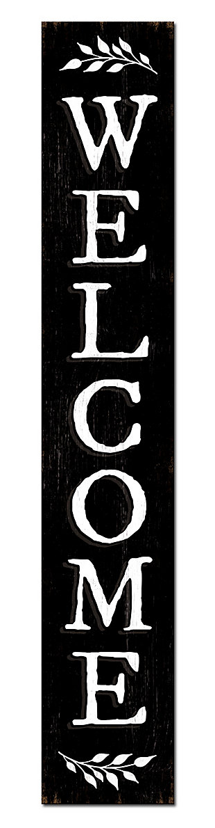 Porch Board™ WELCOME - BLACK COLOR - PORCH BOARD 8X46.5, , large