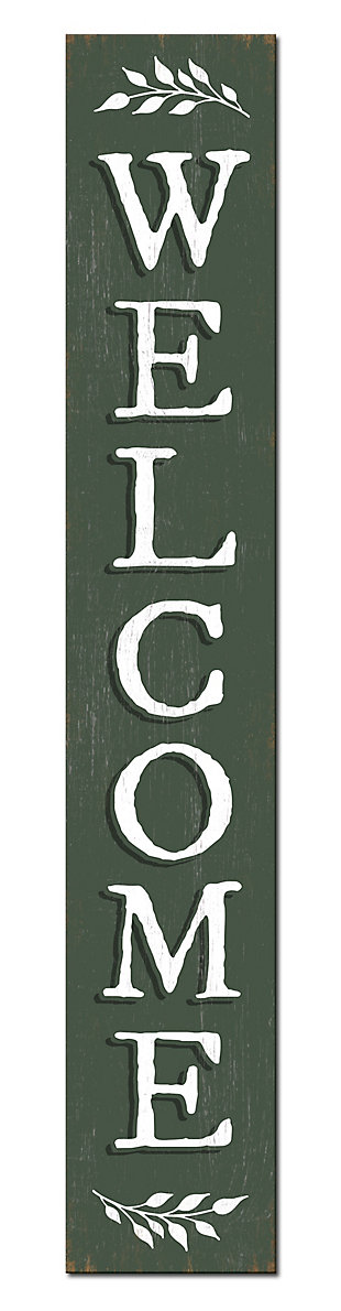 Porch Board™ WELCOME - GREEN COLOR - PORCH BOARD 8X46.5, , large