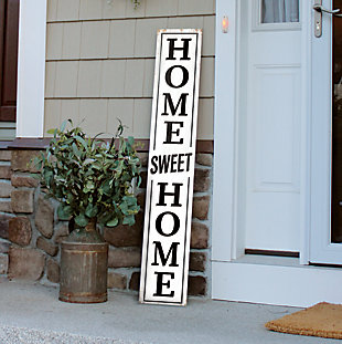 Porch Board™ WHITE HOME SWEET HOME - PORCH BOARD - 8X46.5 WHITE, , rollover