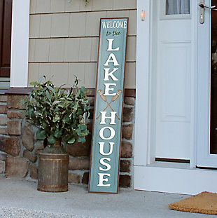 Porch Board™ WELCOME TO THE LAKE HOUSE - PORCH BOARD 8X46.5, , rollover