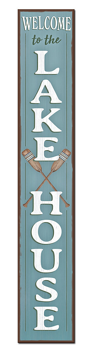 Porch Board™ WELCOME TO THE LAKE HOUSE - PORCH BOARD 8X46.5, , large