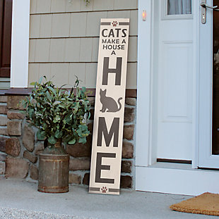 Cats Make A House A Home Porch Board, , rollover