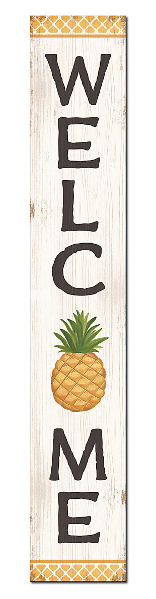 Pineapple Welcome Porch Board, , large